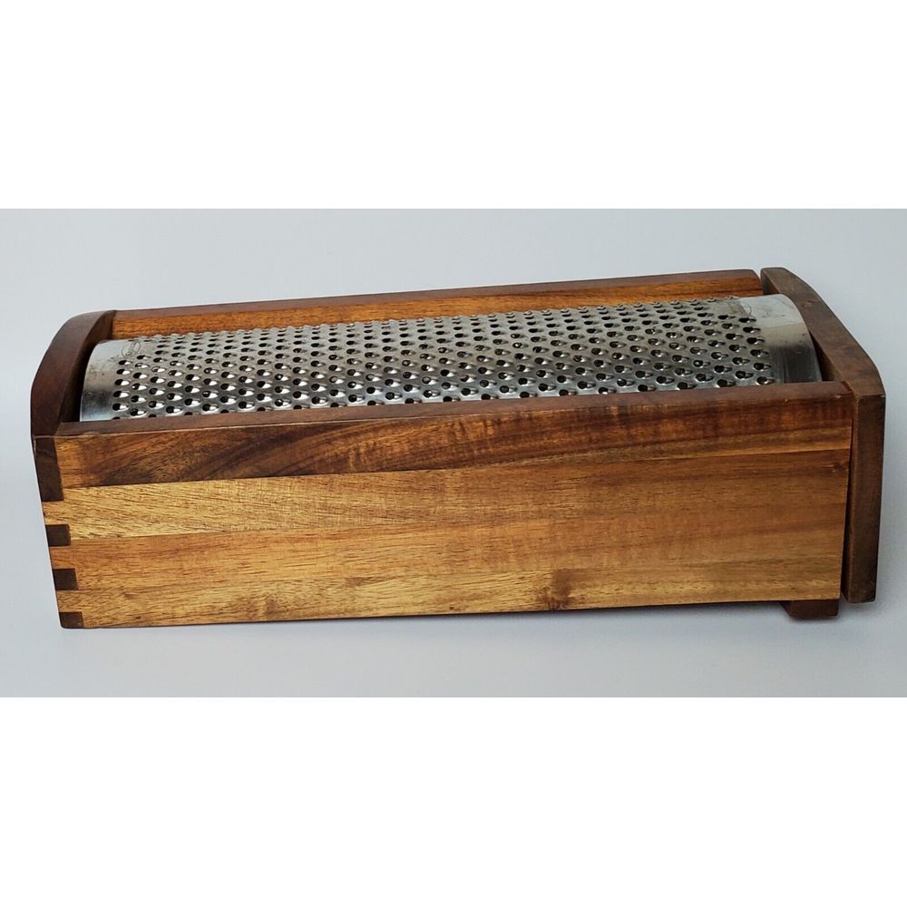 Enrico‎ Wooden Catch Box Grater Acacia #1005